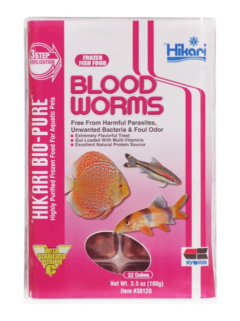 Hikari USA Bloodworms Frozen Fish Food