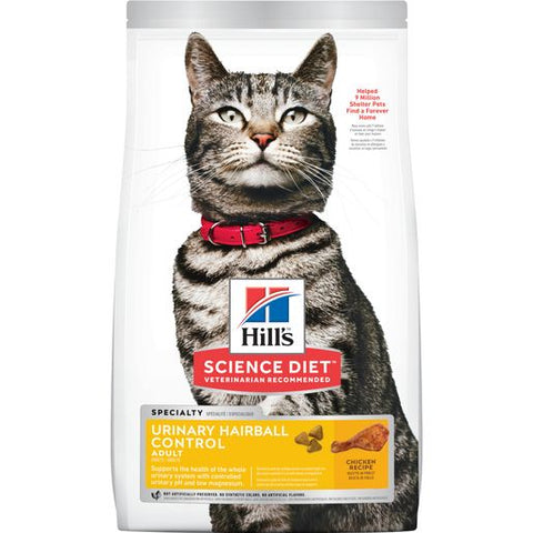 Hill's Science Diet Urinary & Hairball Control Chicken Dry Cat Food