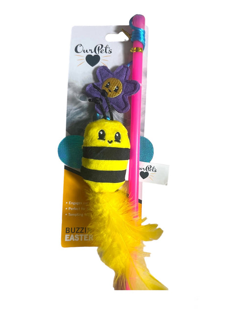 Bee & Flower Cat Wand Toy