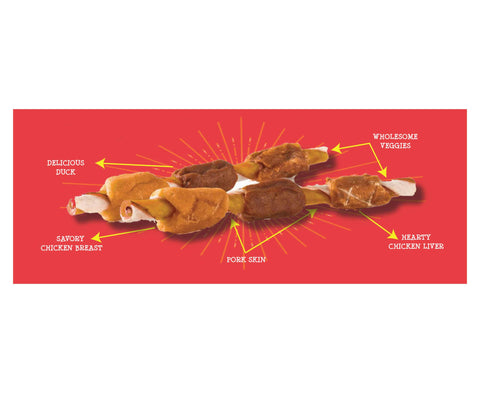 Savory Prime Beggar Bones Kabobs Dog Chew