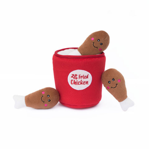 ZippyPaws Fried Chicken Bucket Dog Toy