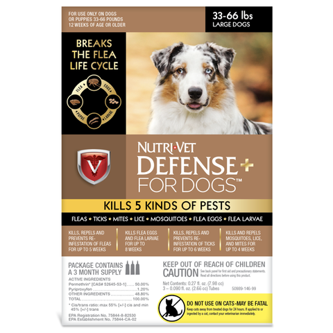 Nutri Vet Flea Defense: 33-66 lbs
