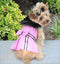Pink Fur Wool Dress Coat with Leash