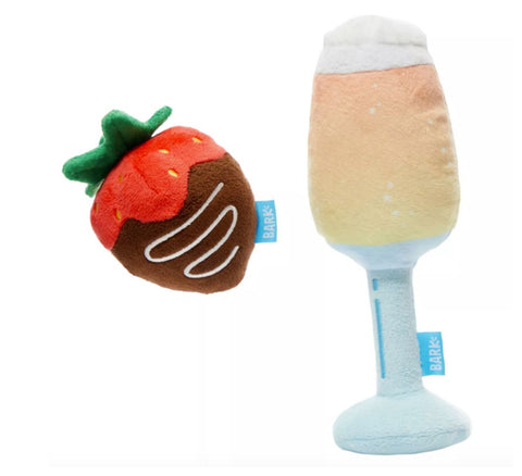 Chocolate Strawberry & Chompagne Dog Toy