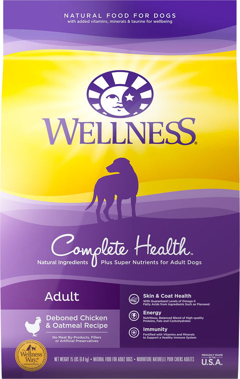 Wellness Adult Chicken & Oatmeal Dry Dog Food